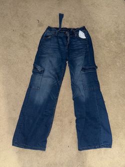 Blue Denim Baggy Jeans