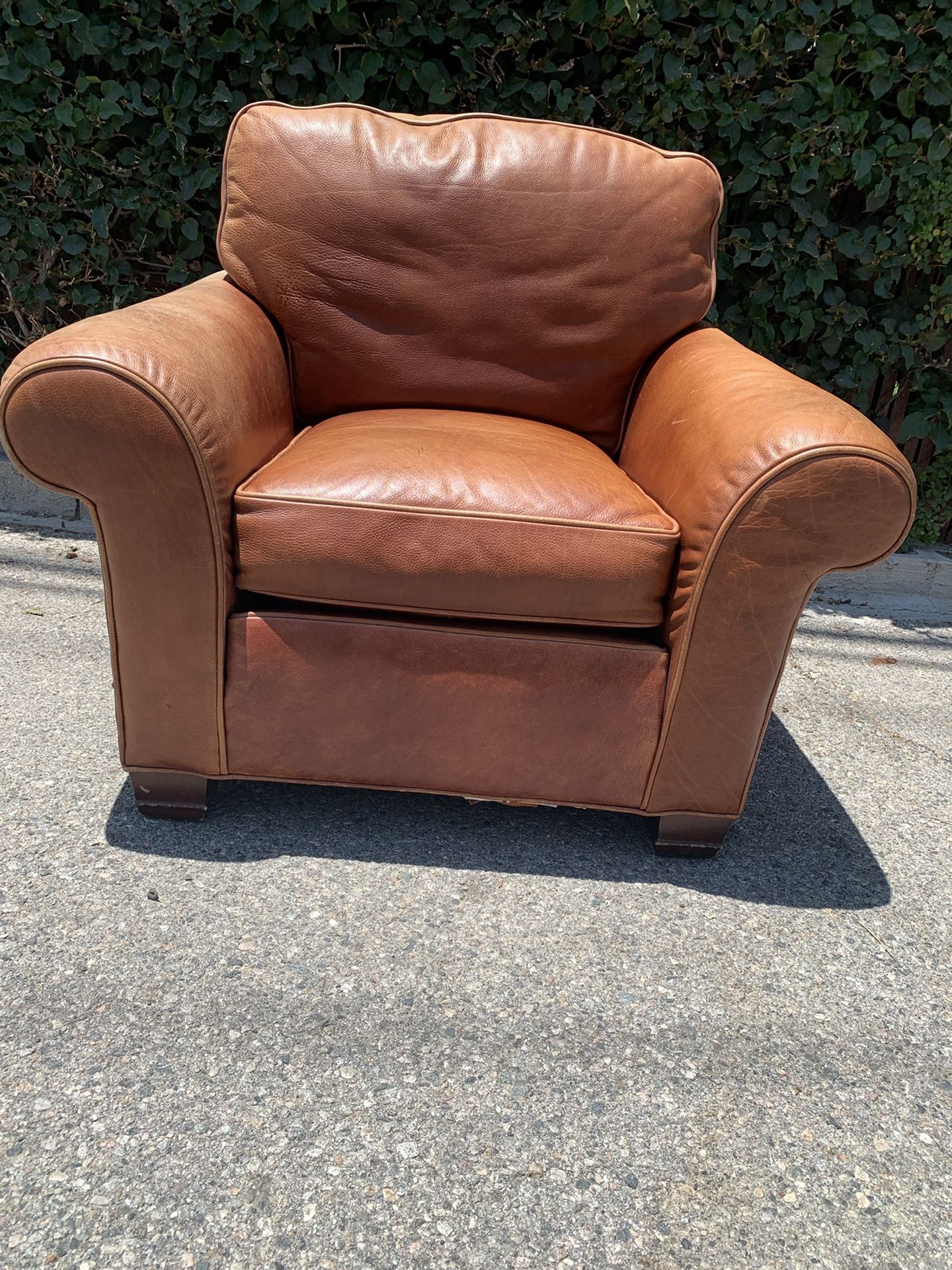 Leather Club Chair Fireside chair Roosevelt chair - High end Whittemore Sherrill
