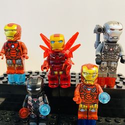 Marvel Comics Minifigures Iron Man Set | New Custom Lego Compatible Toys