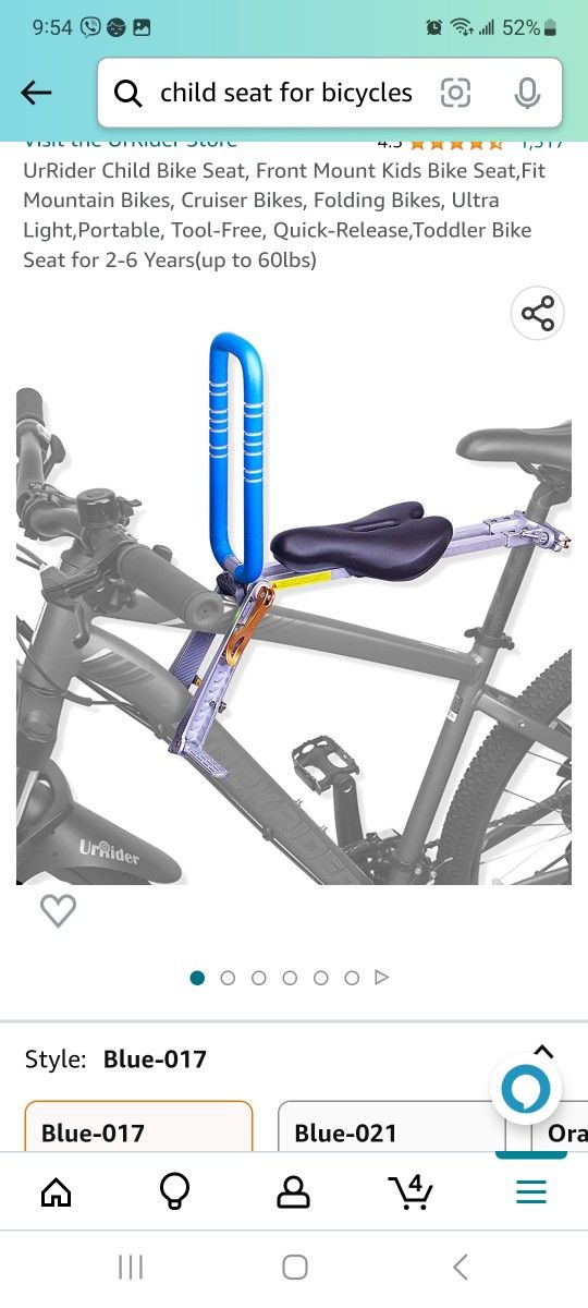 UrRider Child Bike Seat.