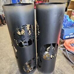 Forest And Deer Candle Holders