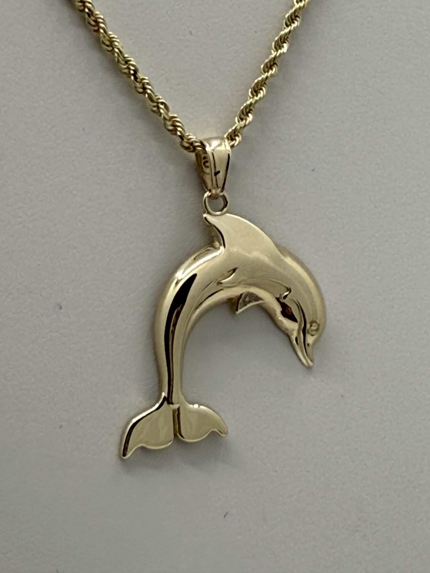 Gold Dolphin Pendant