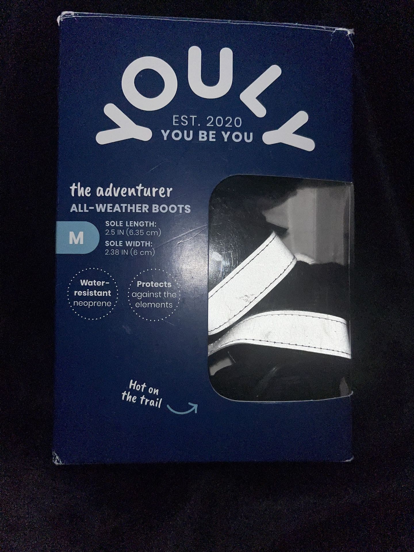 YOULY The Adventurer Water-Resistant All-Weather Dog Boots, Size Medium Willing To Trade For New Size large