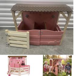 Our Generation Horse Barn Playset for 18" Dolls - Saddle Up Stables - Pink 🚨NEED GONE ASAP🚨