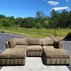 U-shape Brown Sofa (Free Delivery)
