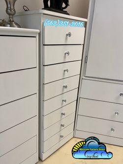 White Paulina Dresser Cajonera Comoda Chest Drawer New Mueble 