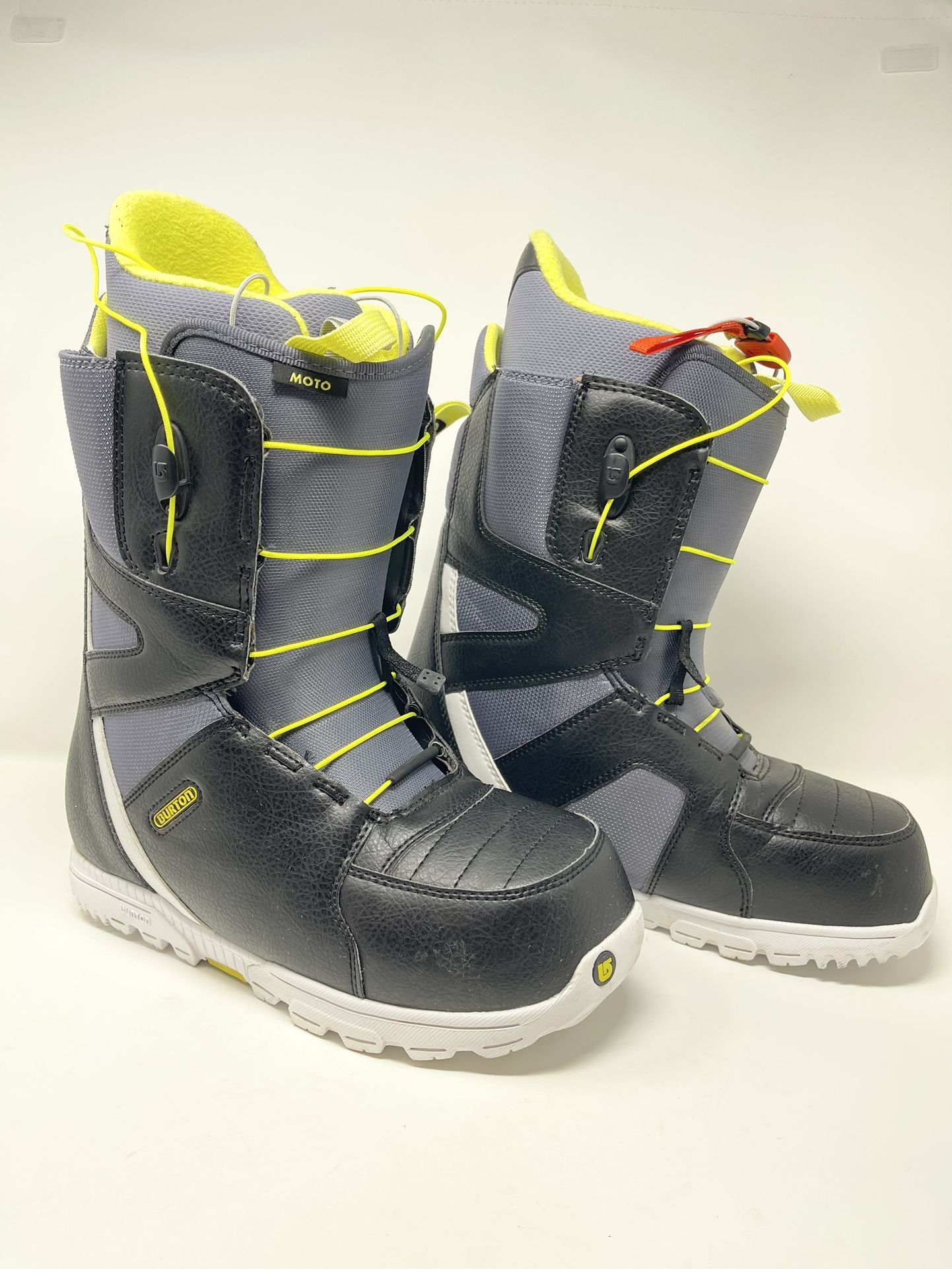 Snowboard Boots Burton Moto Men’s 10.5 Imprint 1 Gray Black Grean Excellent