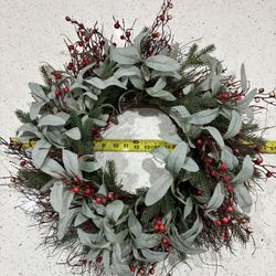 Handmade Grapevine Christmas Wreath 