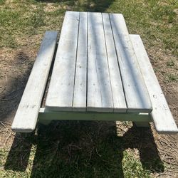 Wooden Children Picnic Table