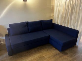 Blue IKEA Friheten Couch