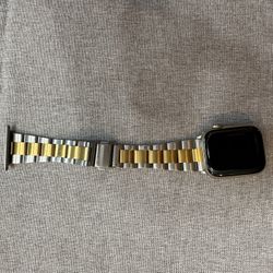 ⌚ Apple Watch Series 7 – GPS/cellular Compatible 41mm Stainless Steel – Two-Tone Band – Excellent Condition