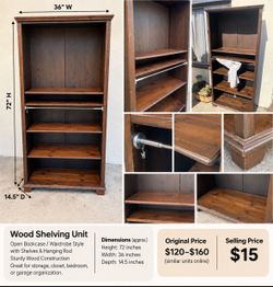 Wood Bookshelf