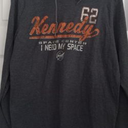 Vintage Kennedy Space Center Hooded Shirt Medium