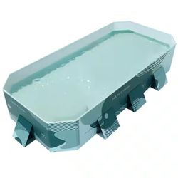 Foldable 112 in. x 66 in. Rectangular Frame Pool, Portable Outdoor Family Pool, Green brand new in box $70 H19