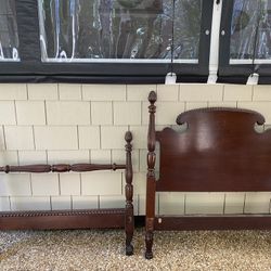 FREE - Solid Mahogany Antique Twin Bed