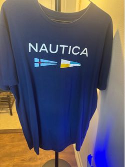 Very Good Men’s *XL * Dark Blue “Nautica”  Printed  T-Shirt.