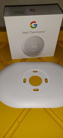 Nest thermostat with base