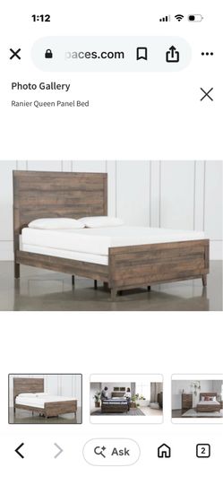 Rainier, rustic mahogany queen size bed Rainier, rustic mahogany queen size bed