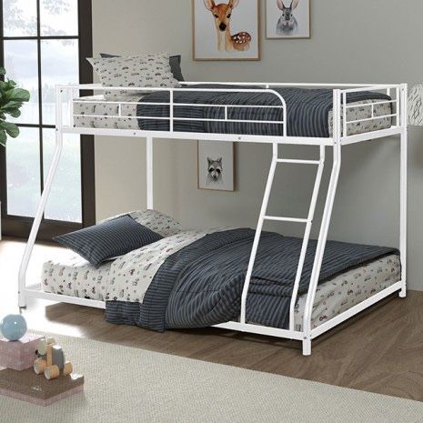 Twin Full Metal Bunk Bed. $25 Initial Payment , Get It Delivered.