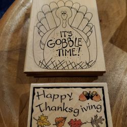 Thanksgiving Rubber Stamps  X2