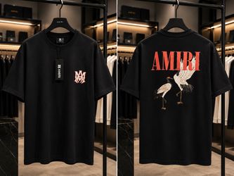 🔥 AMIRI Black Crane T-Shirt – DEAL 3 FOR $100 🔥