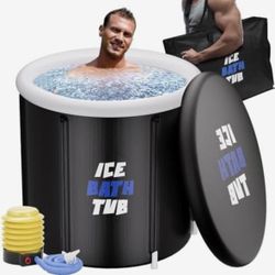 Cold Plunge Tub, Ice Bath Tub,95 Gal Portable Athletes InflatableBath Tubs