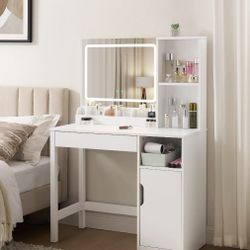 GRWM Mainstays  White LED Vanity