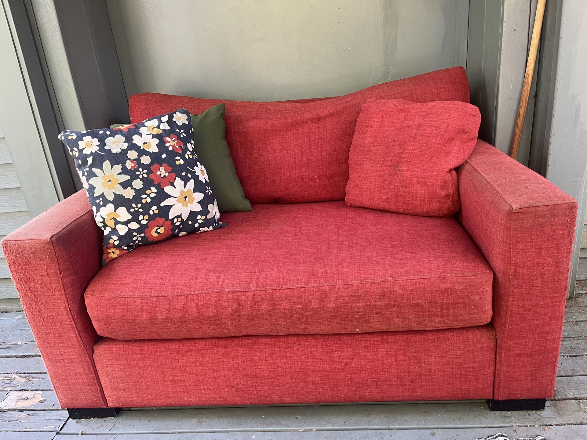 Red Loveseat Sofa