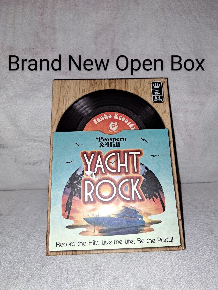 Brand New Open Box Yacht Rock Board Game (Is Complete Nothing Missing) Contents Are Factory Sealed