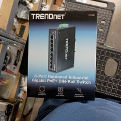 TRENDnet 8 Port Hardened Gigabit Poe Plus Switch