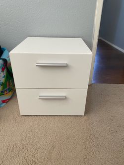 Tvilum Austin 2-Drawer White Nightstand
