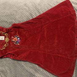 Disney Store Elena of Avalor Fancy Party Dress Girl Costume Gown Red size 7/8