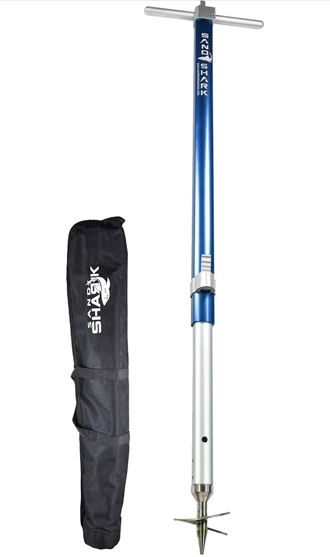 SandShark Ultimate XL Boat Anchors. Adjustable Boat Anchor. Must Have Pontoon Boat Accessories. Shallow Water Anchor Pole for Beach, Sandbar, w/Case O