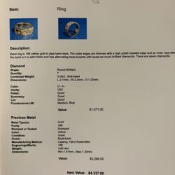 18kt Women’s Diamond Ring