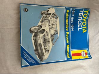 Repair Manual Book - $10