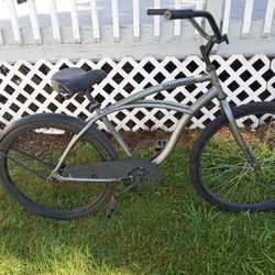 26-in Beach Cruiser Bike Single Speed With New Chain Ready To Ride
