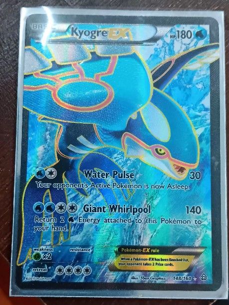 Kyogre Full Art Pokémon Card