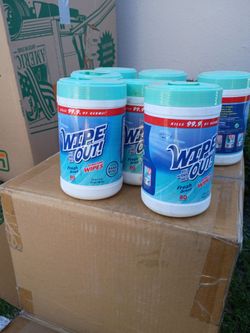 Wipe out antibacterial wipes - 2$ each