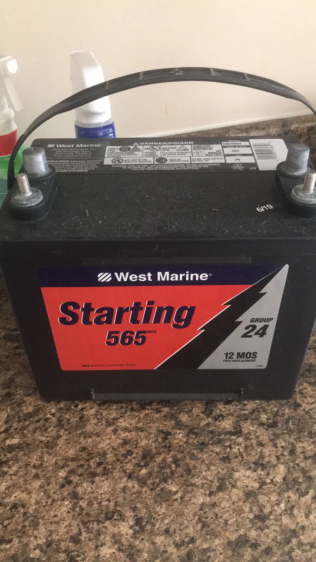 Starting west marine batterie