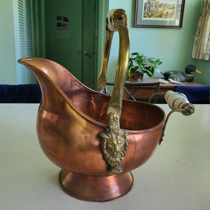 Antique Copper Pot From Delft The Netherlands