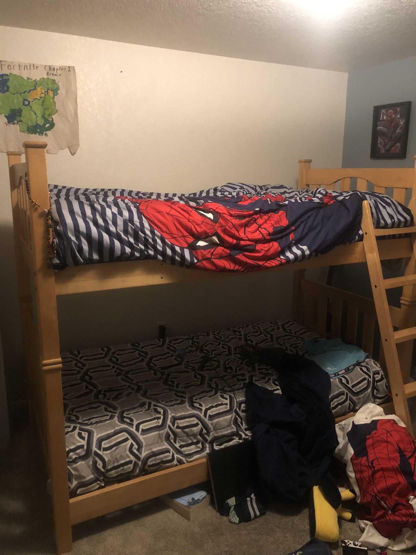 Bunk Bed Oak Excellent Condition 