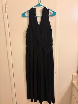 Elegant  Black Sleeveless V-Neck Jumpsuit