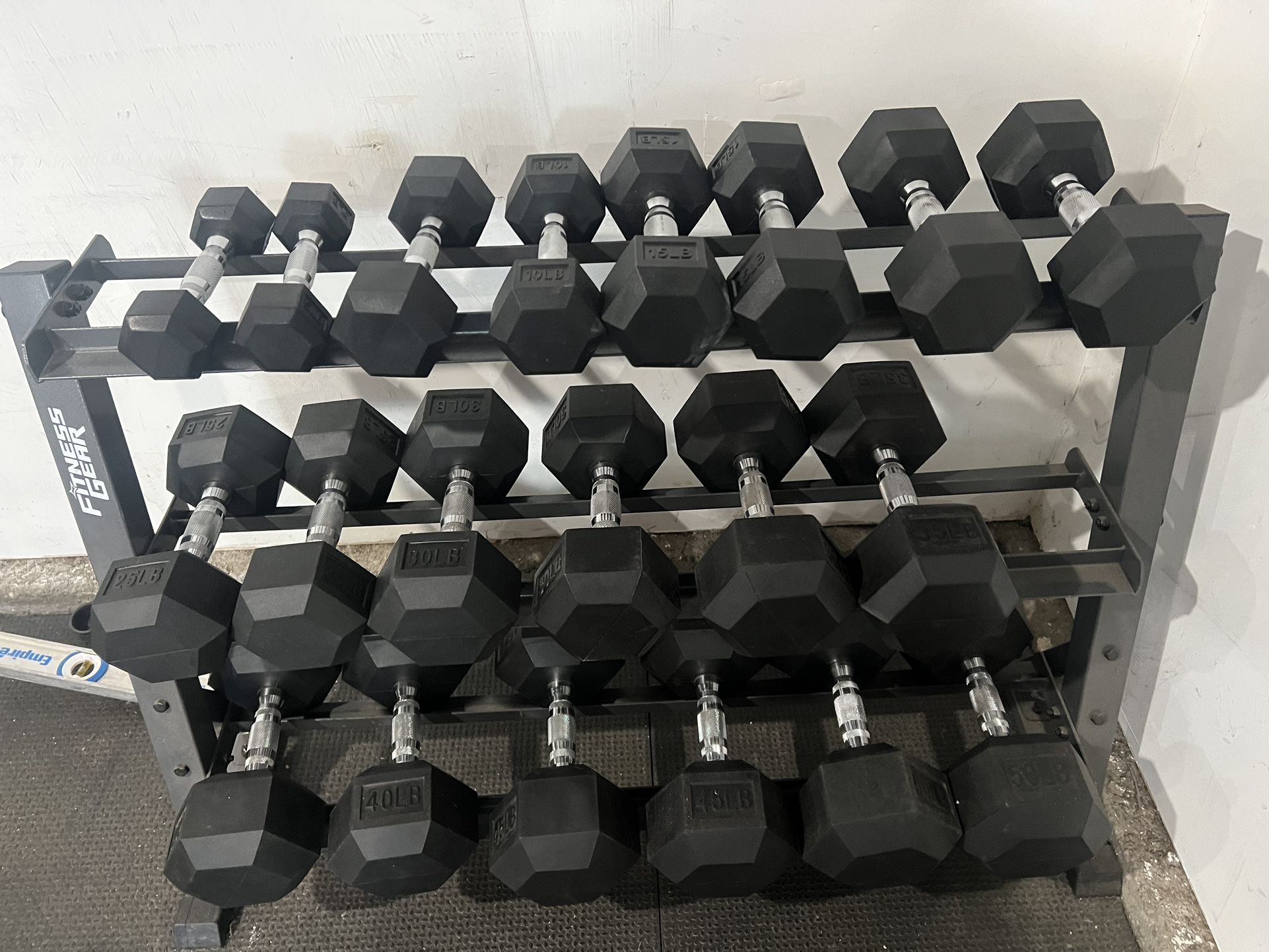 Dumbbell Set 5-50lb With Stand 