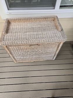 Wicker Rattan Front Shoe Storage