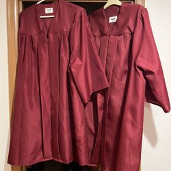 Two Graduation Gowns Colors Are CWU Or Eastlake HS