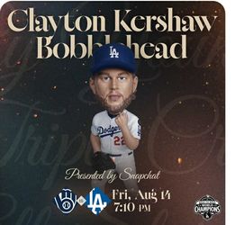 Kershaw bobblehead 2026