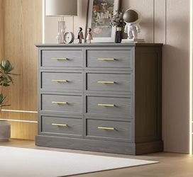 Black 8 drawers dresser