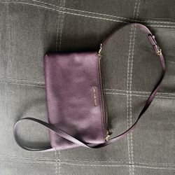 Plum Double Zip MK Side Bag