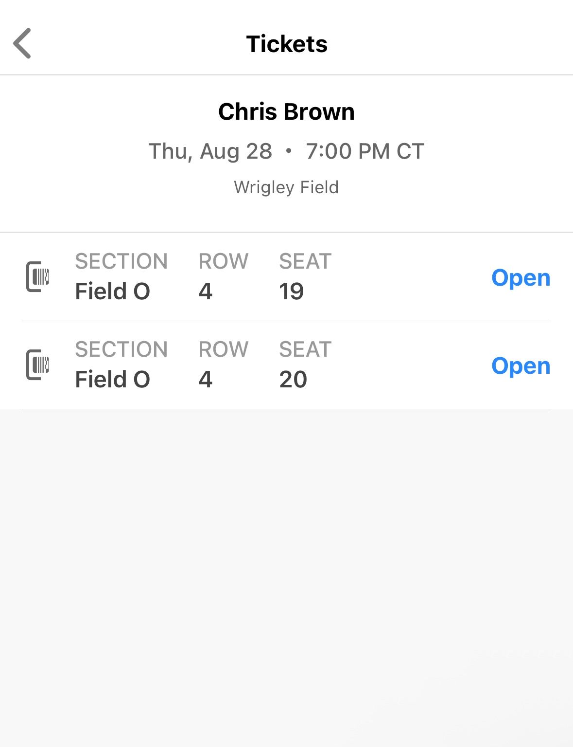 chris brown vip ticket
