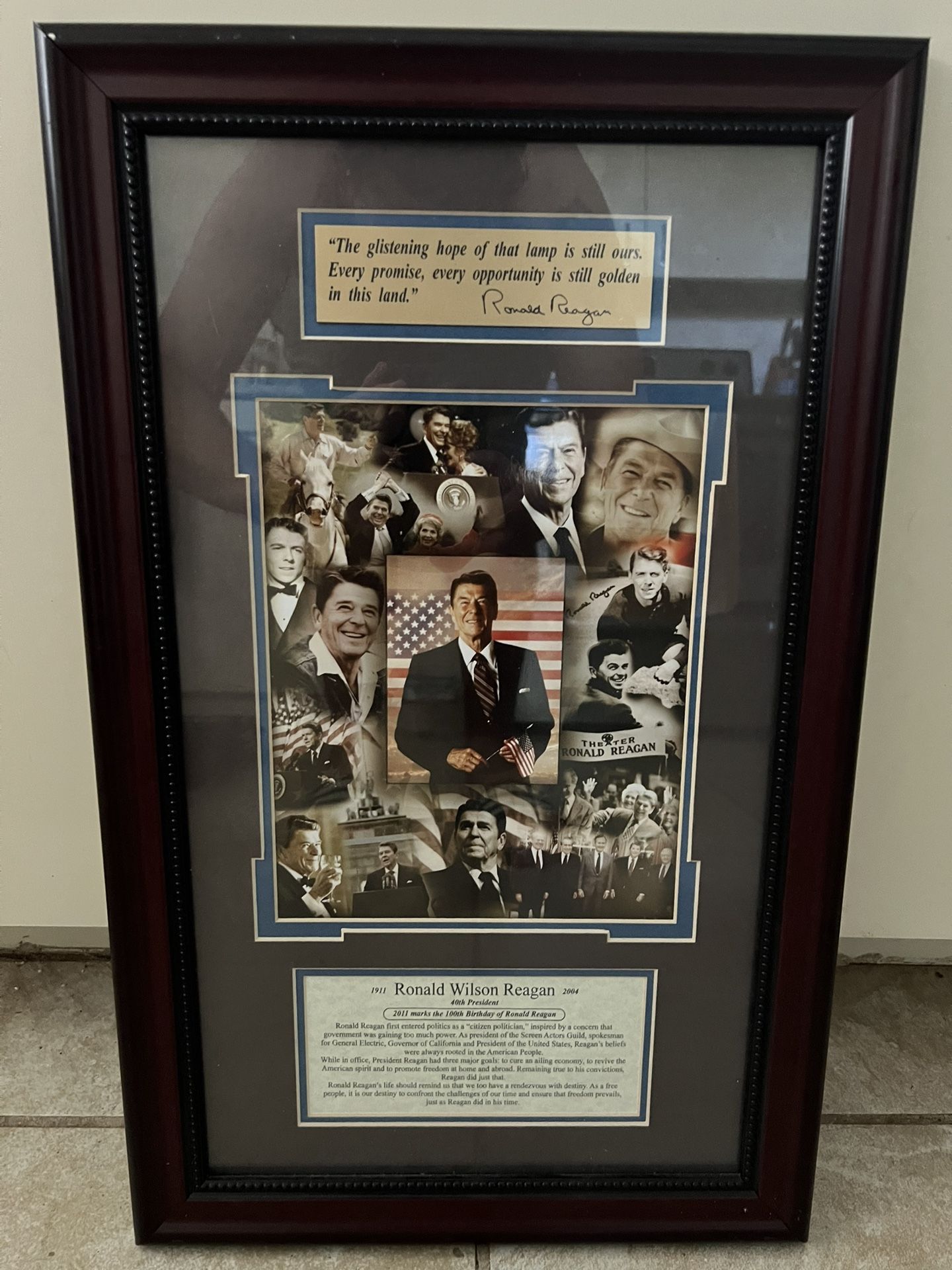 Ronald Reagan Official Framed Portrait